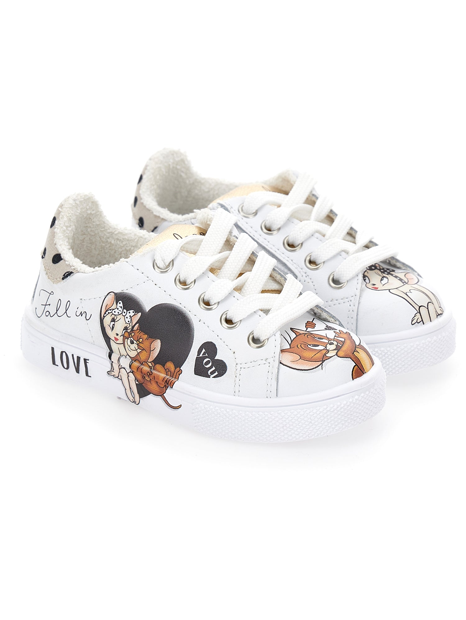Girls | Bicast Jerry Sneakers | White/Cream/Beige