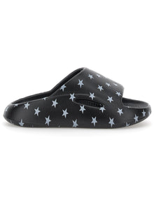 Girls | Star Print Sandals | Black/White