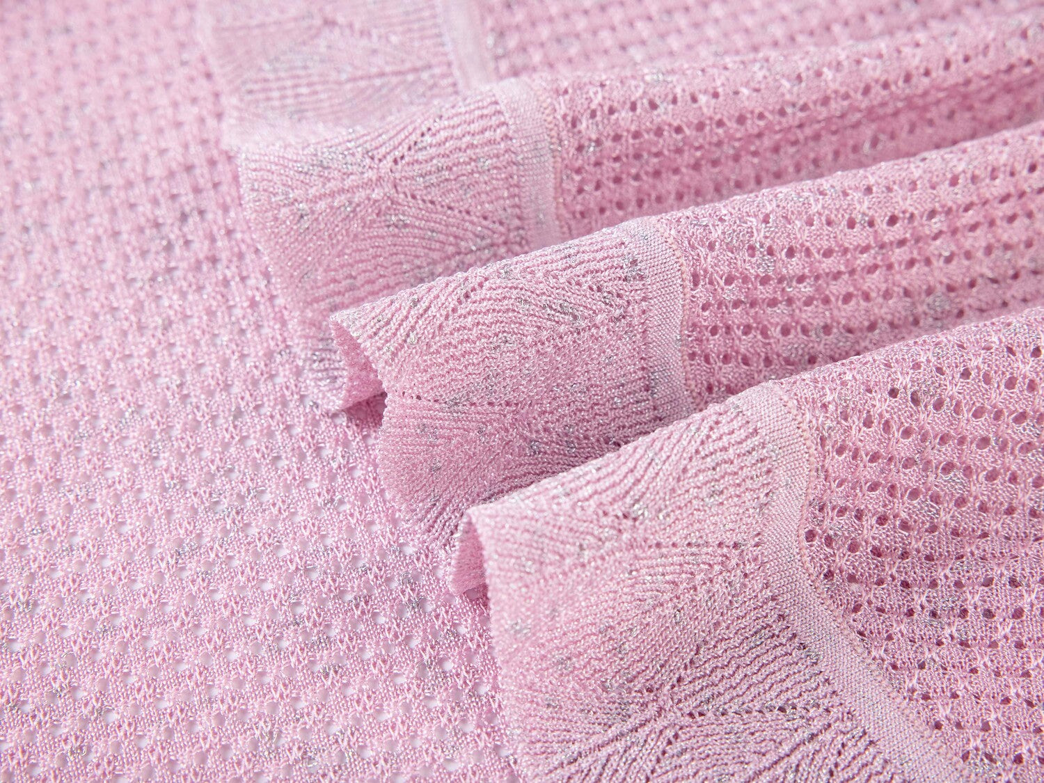 Knit Cardigan with Silk Blend | Pink