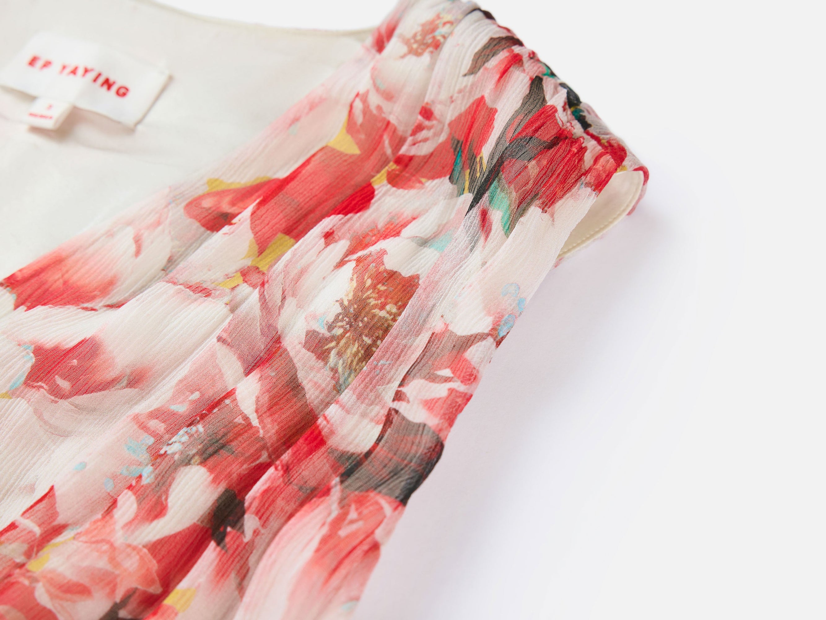 Printed Midi Dress | Red