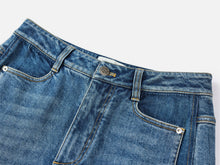 Wide-Leg Denim Trousers | Blue