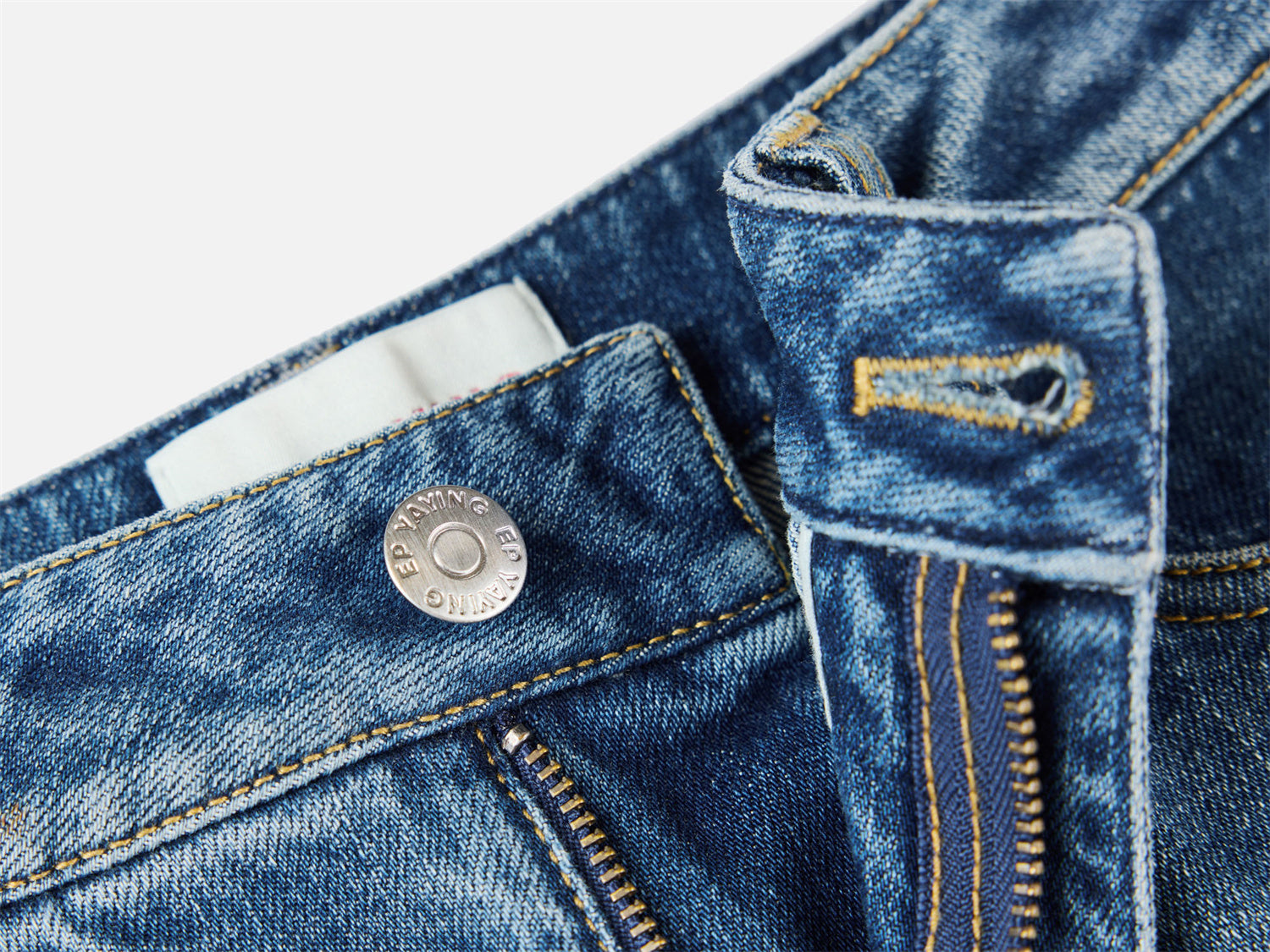 Wide-Leg Denim Trousers | Blue