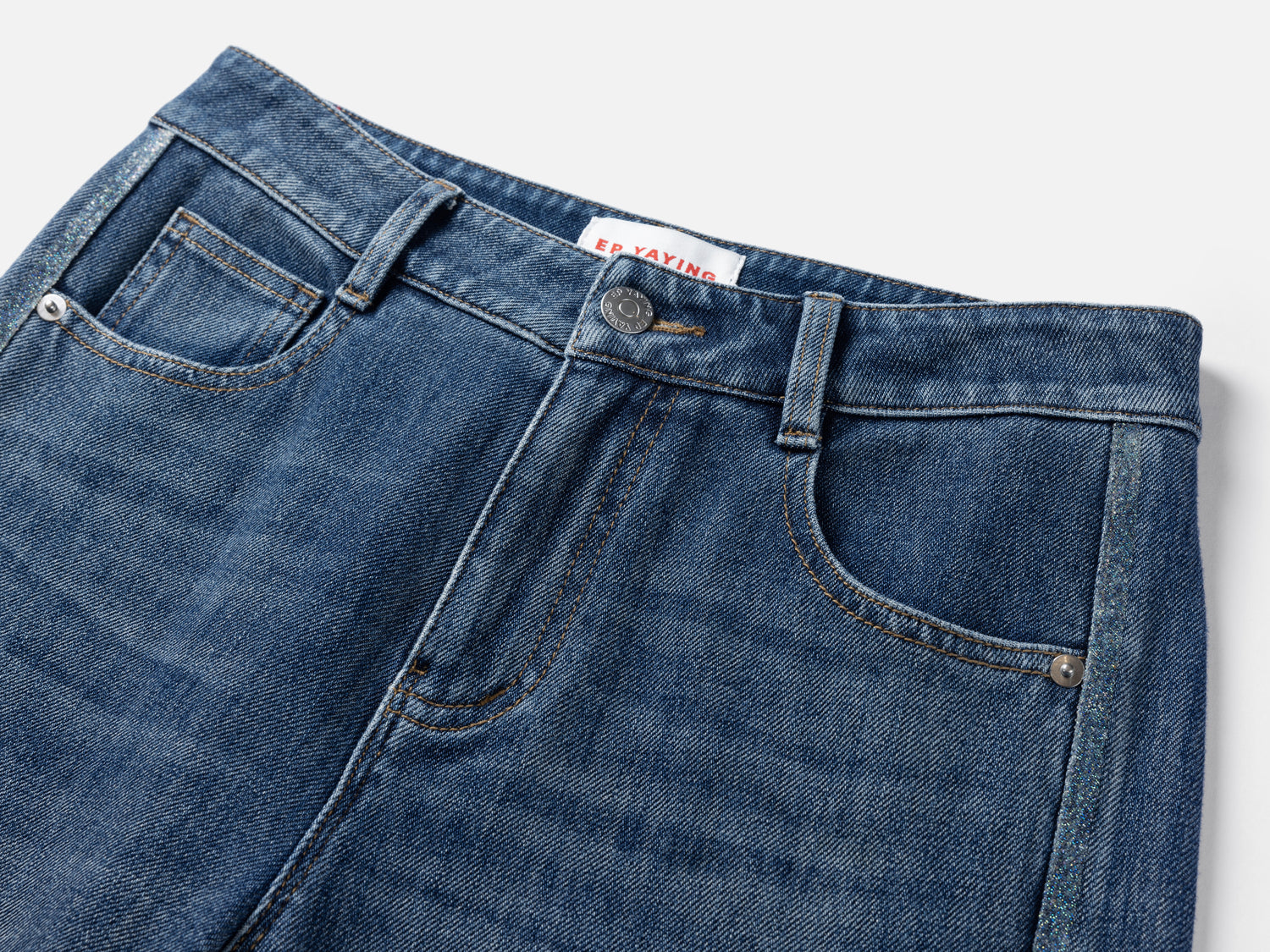 Straight Wide-Leg Jeans | Blue
