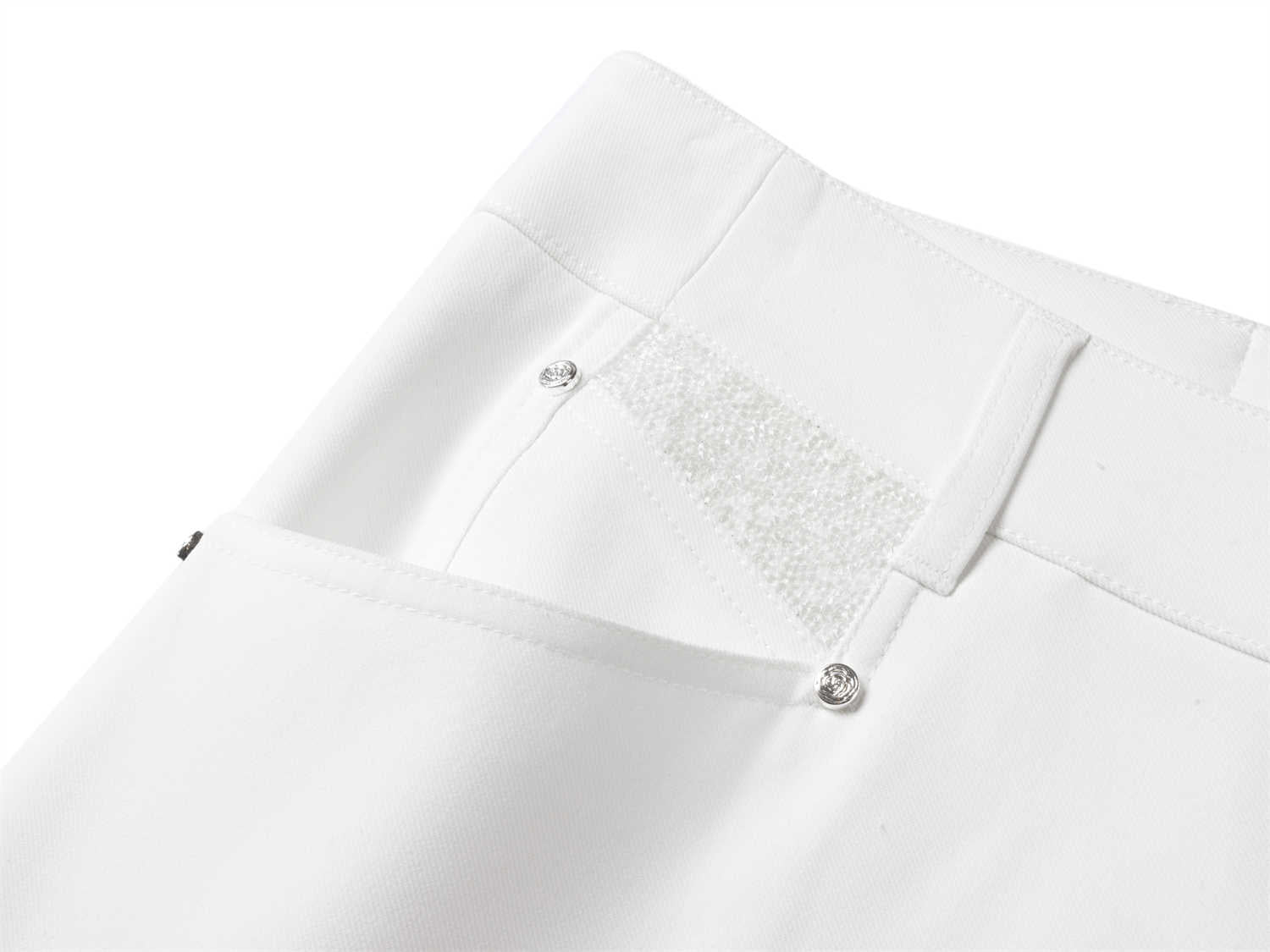 Cropped straight-leg trousers | White