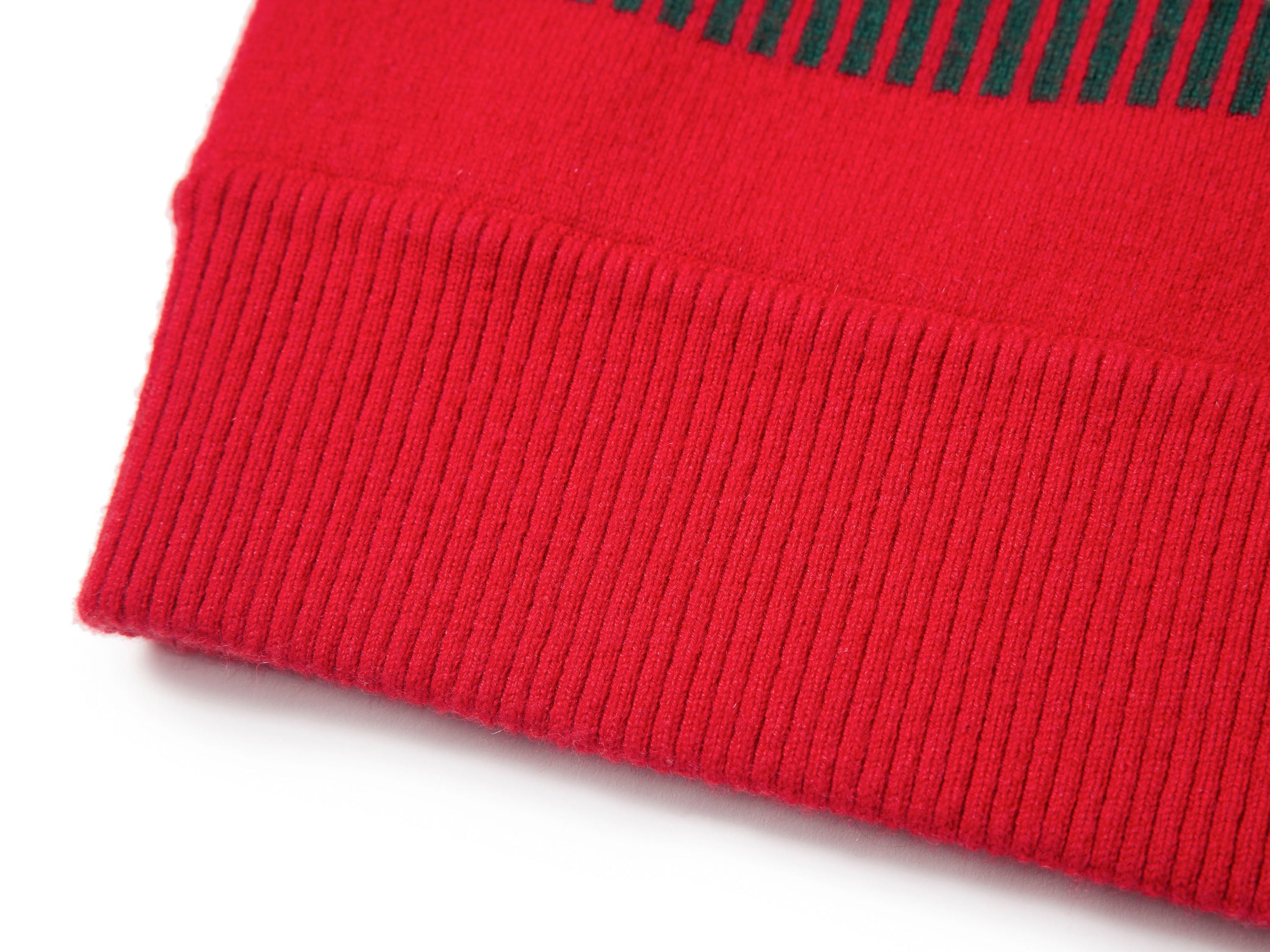 Woolen Knit Cardigan | Red
