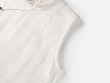 Silk Embroidered Dress | White