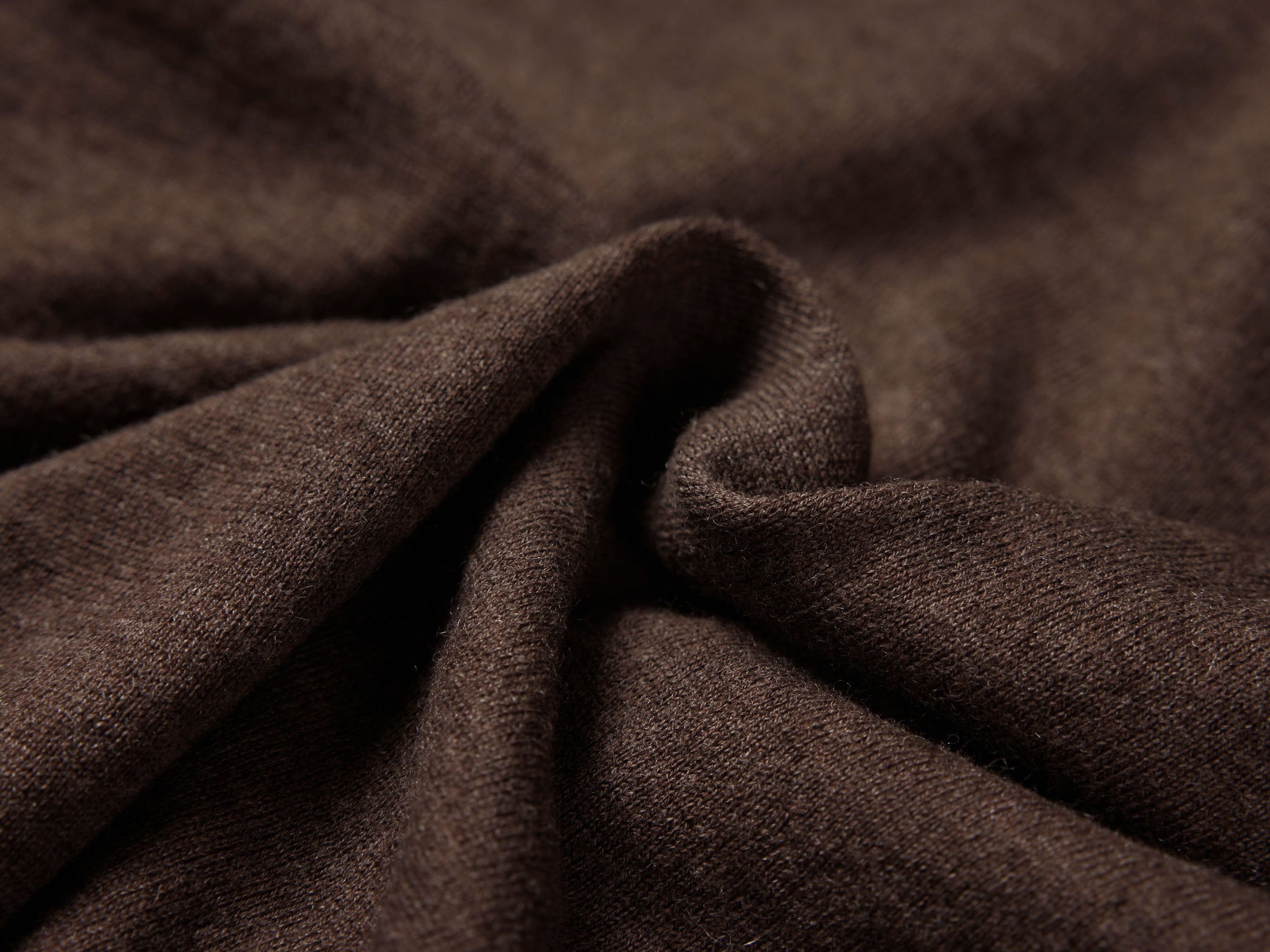 Jacquard Yak Wool Sweater | Brown