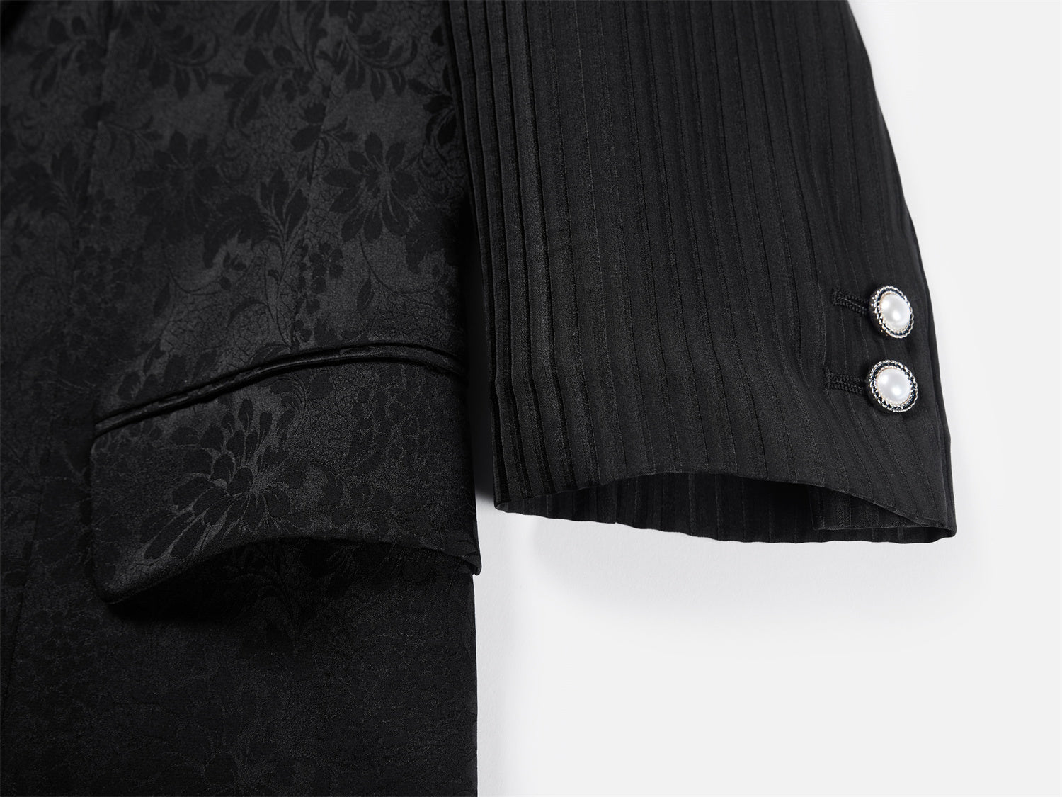 Silk Semi-Sheer Blazer | Black