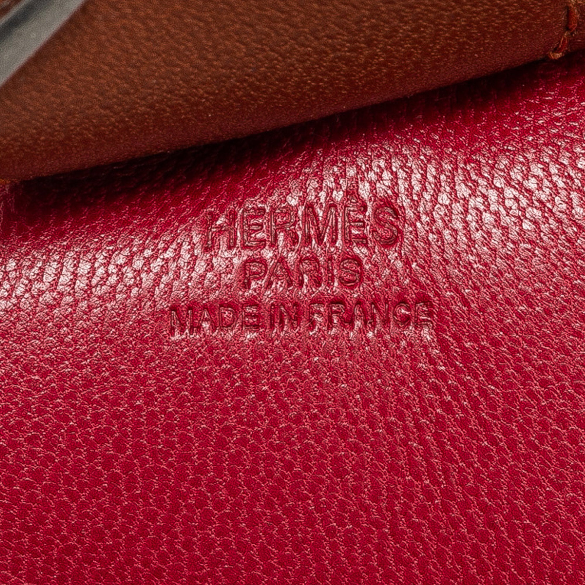 Hermès | Pre-Owned Milo Lambskin Grigri Rodeo Bag Charm PM | RedMulti