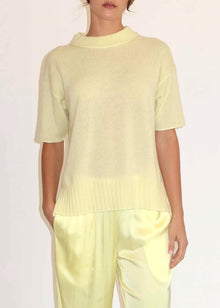 Womens | Cari Cashmere Tee | Custard