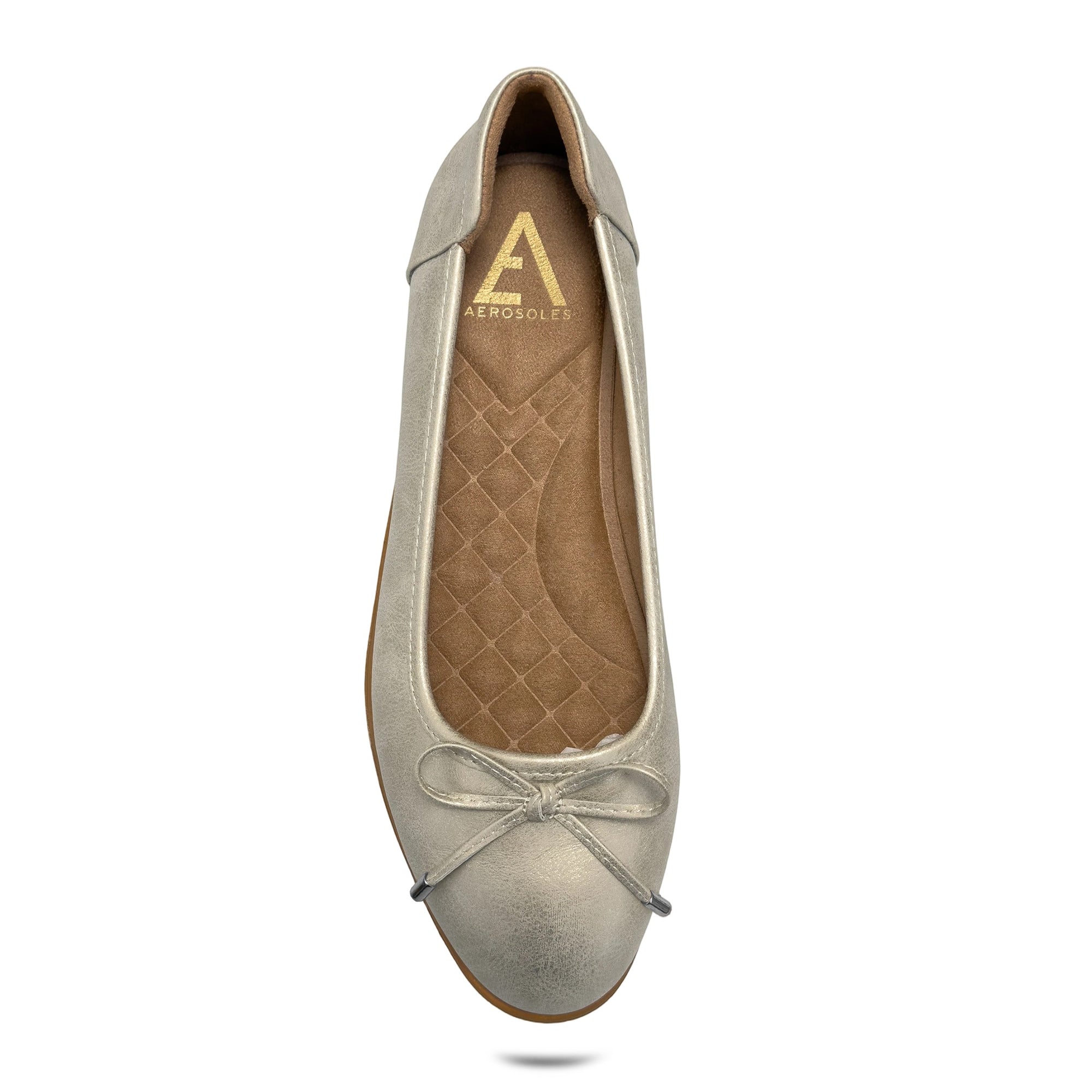 Jade Casual Flat | Stone Faux Nubuck