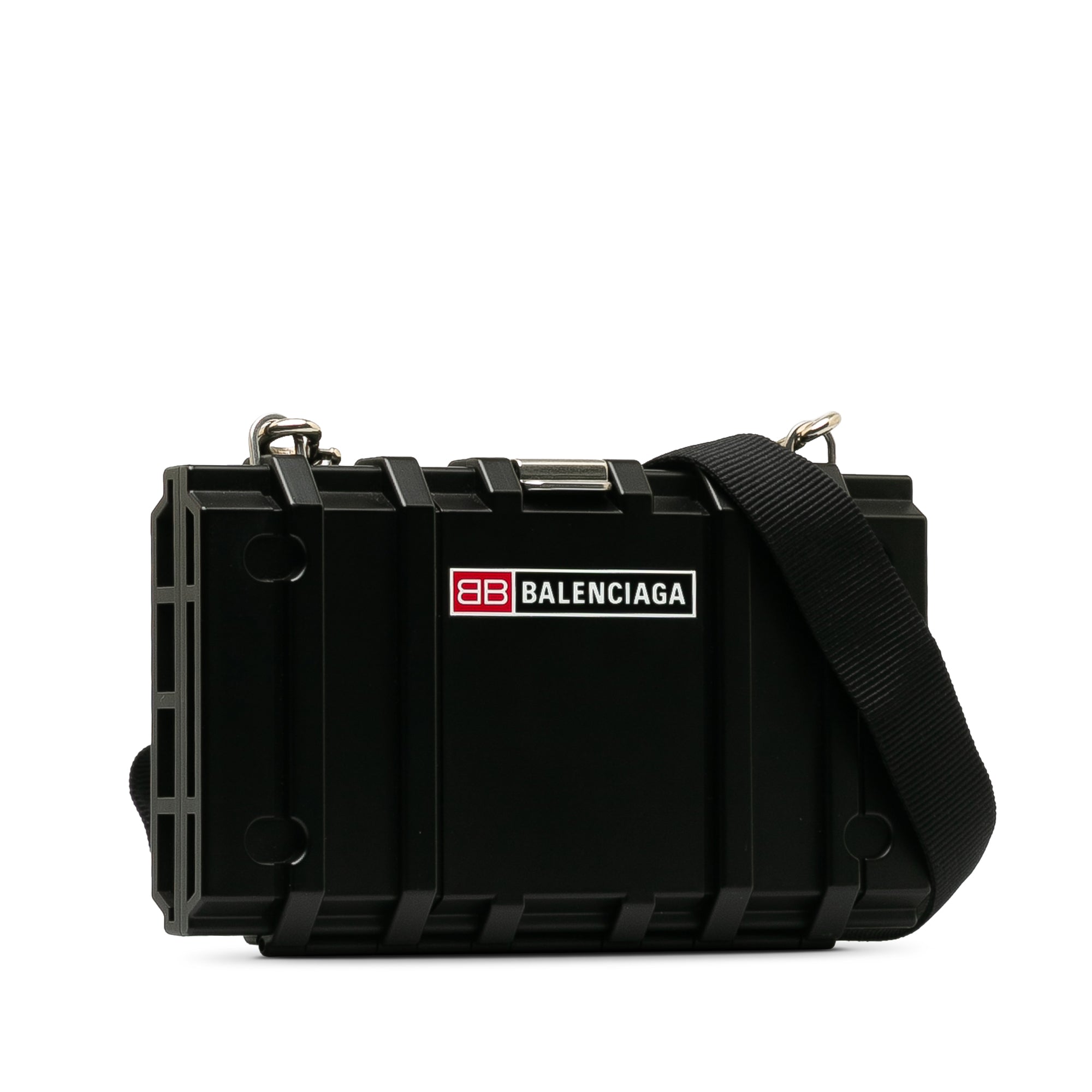 Balenciaga | Pre-Owned Toolbox Clutch Crossbody Bag | Black