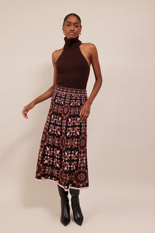Sandrine Skirt | Black Rita Tile
