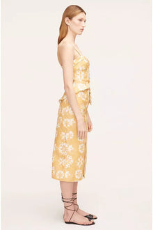 Paper Fleur Cotton Canvas Midi Skirt | Paper Fleur Ginger Combo