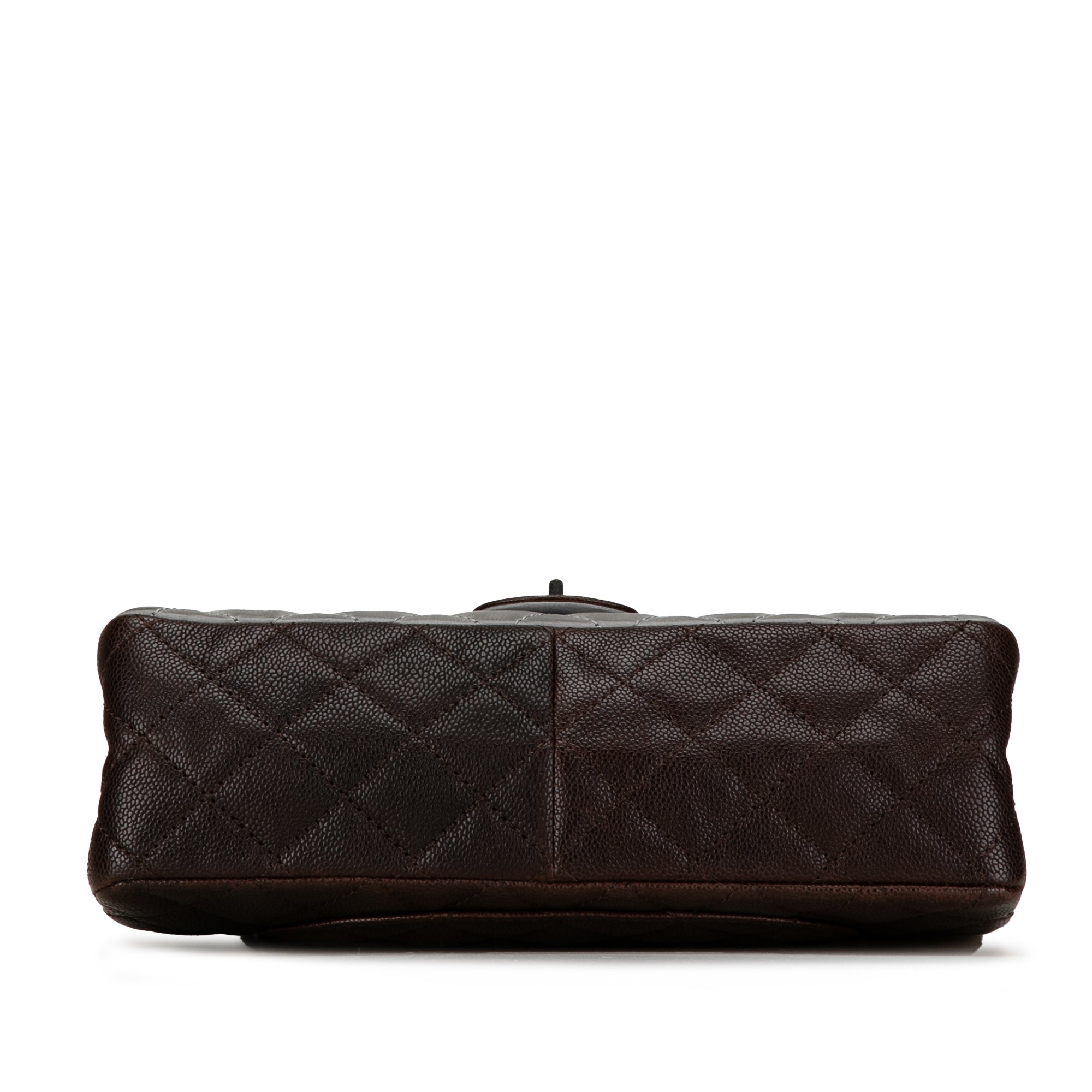 Chanel | Pre-Owned Caviar and Iridescent Calfskin Reissue 2.55 Double Flap 226 | Brown/Dark BrownGray