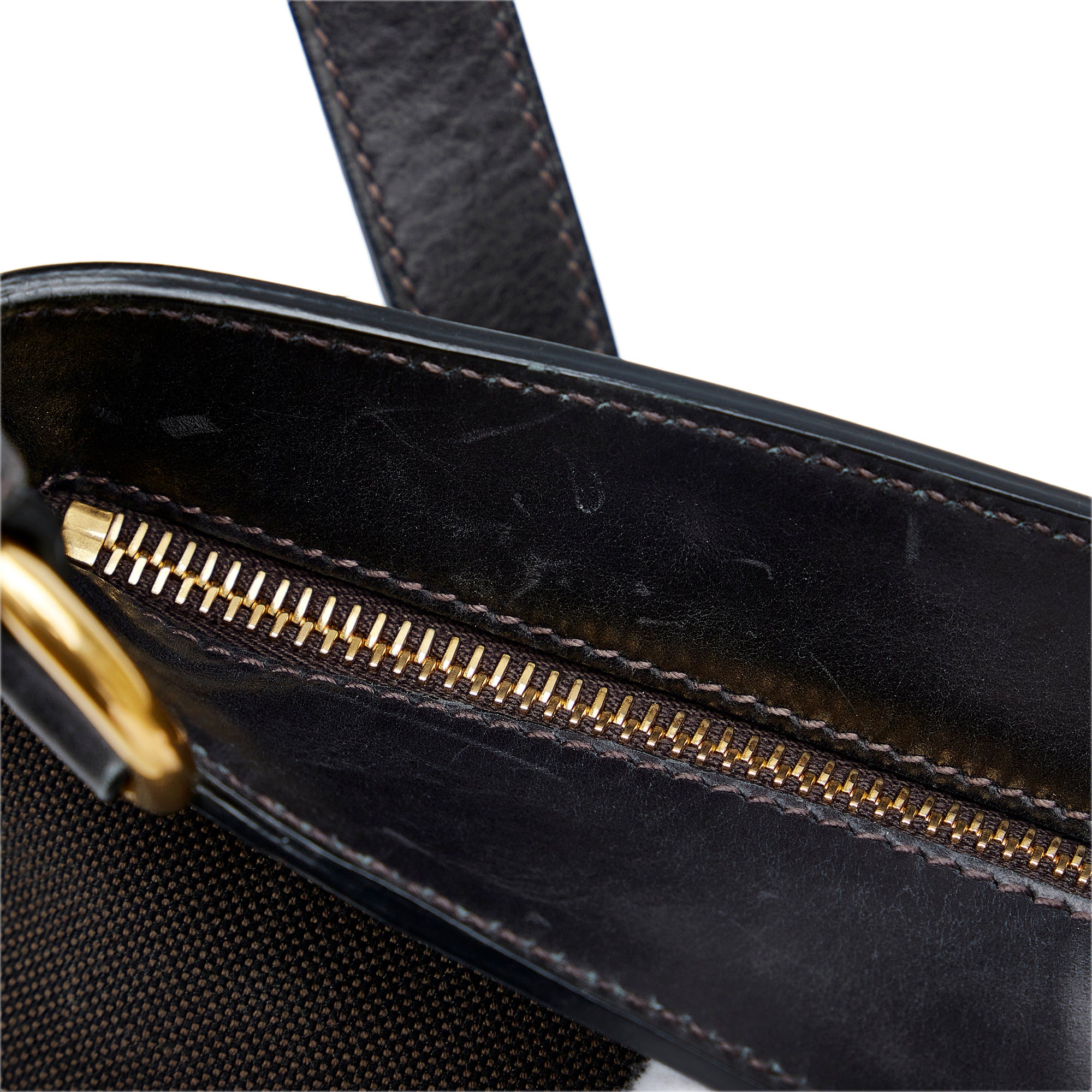 Prada | Pre-Owned Canapa Logo Crossbody | Brown