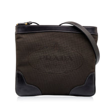 Prada | Pre-Owned Canapa Logo Crossbody | Brown