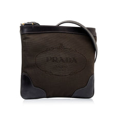 Prada | Pre-Owned Canapa Logo Crossbody | Brown