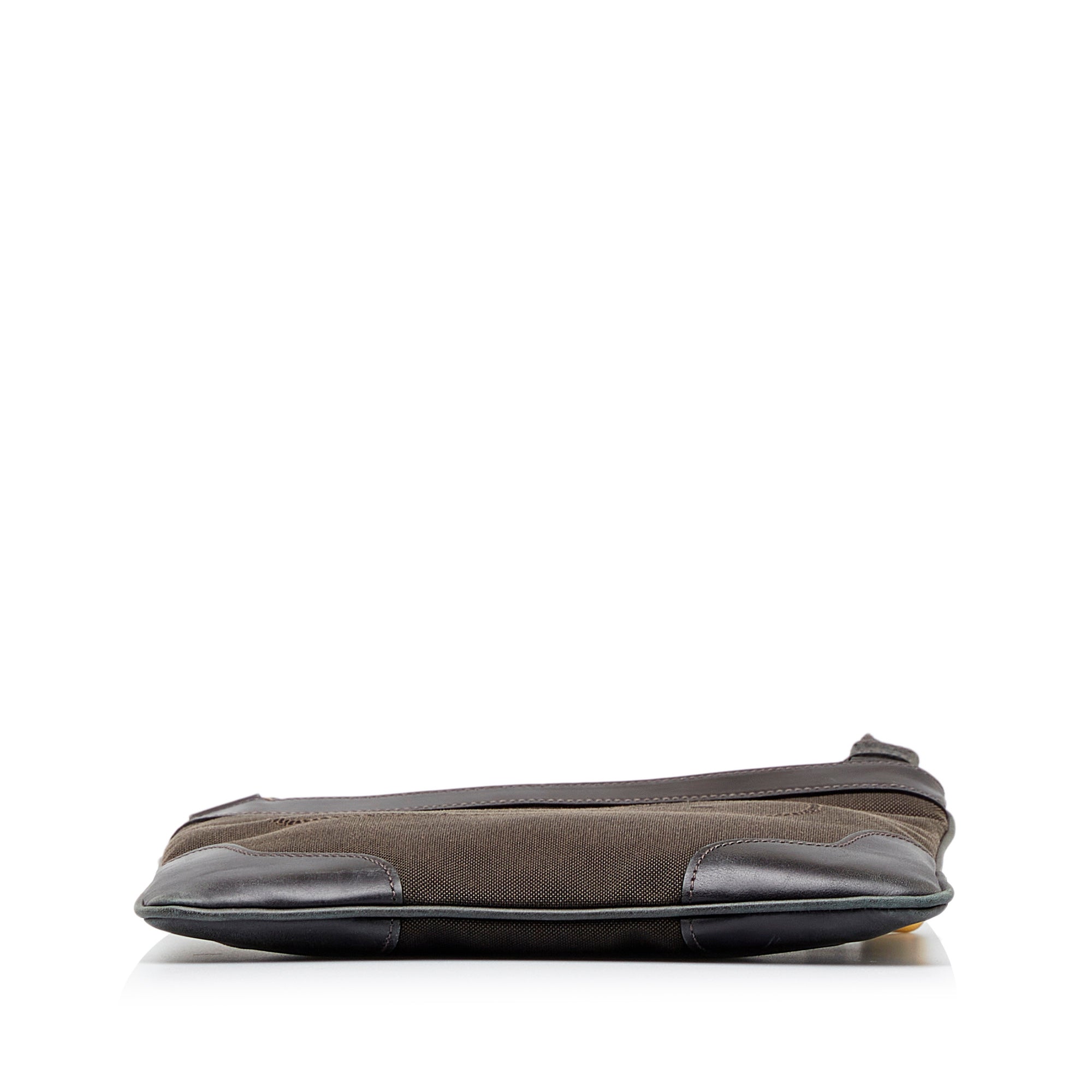 Prada | Pre-Owned Canapa Logo Crossbody | Brown