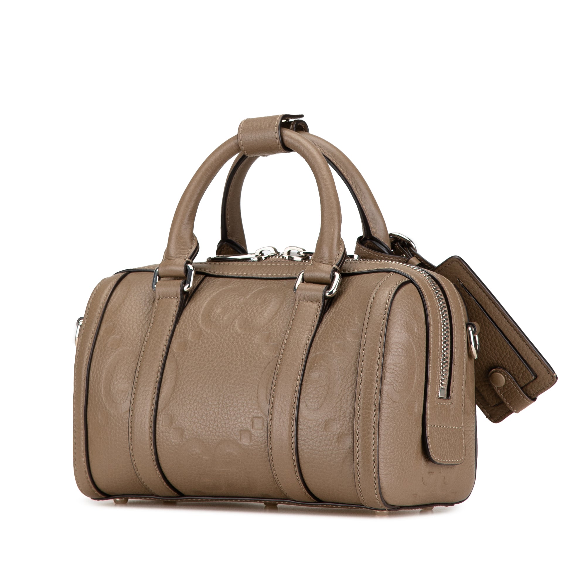 Gucci | Pre-Owned Mini Leather Jumbo GG Duffle Bag | Brown