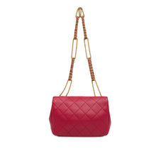 Chanel | Pre-Owned Small Quilted Lambskin On And On Chain Flap - I | Pink/Dark Pink