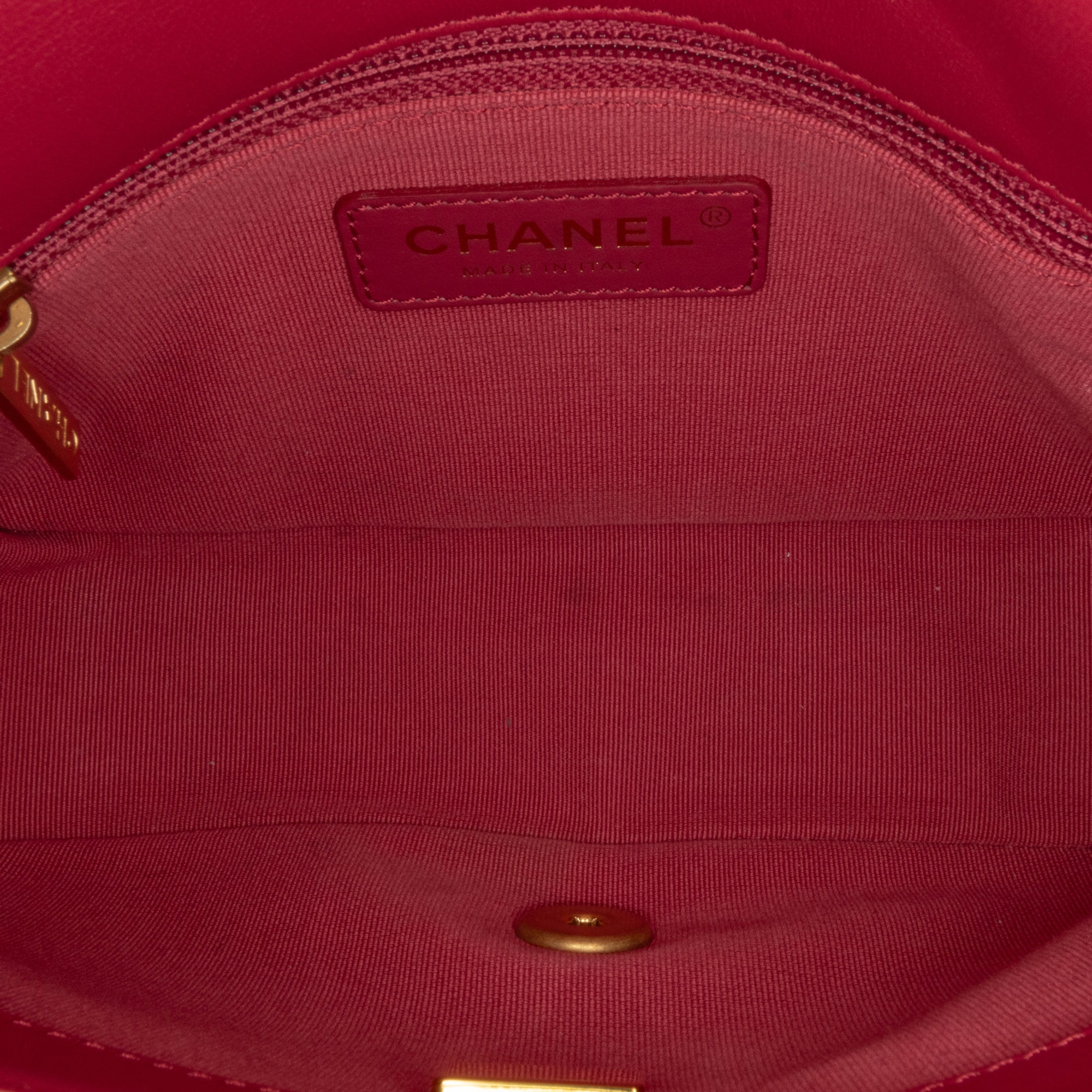 Chanel | Pre-Owned Small Quilted Lambskin On And On Chain Flap - I | Pink/Dark Pink