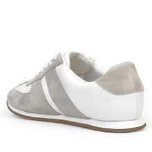 Jett Sneaker Lace Up | White Nylon/Faux Suede