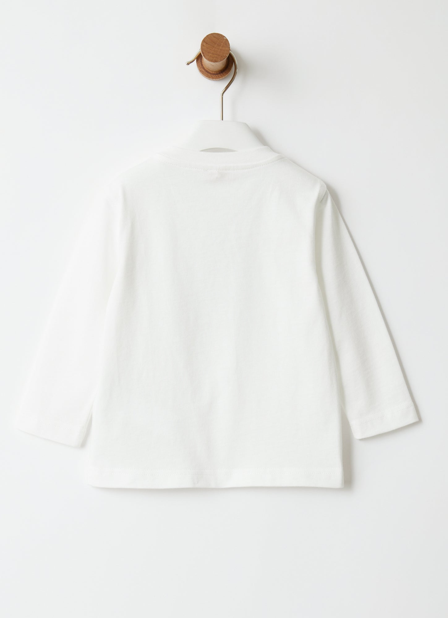 Teddy Fleece Alpaca Jersey T-Shirt | Milk/Grey