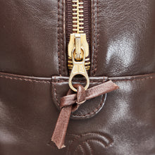Chanel | Pre-Owned Leather Pouch | Brown