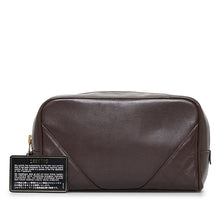 Chanel | Pre-Owned Leather Pouch | Brown