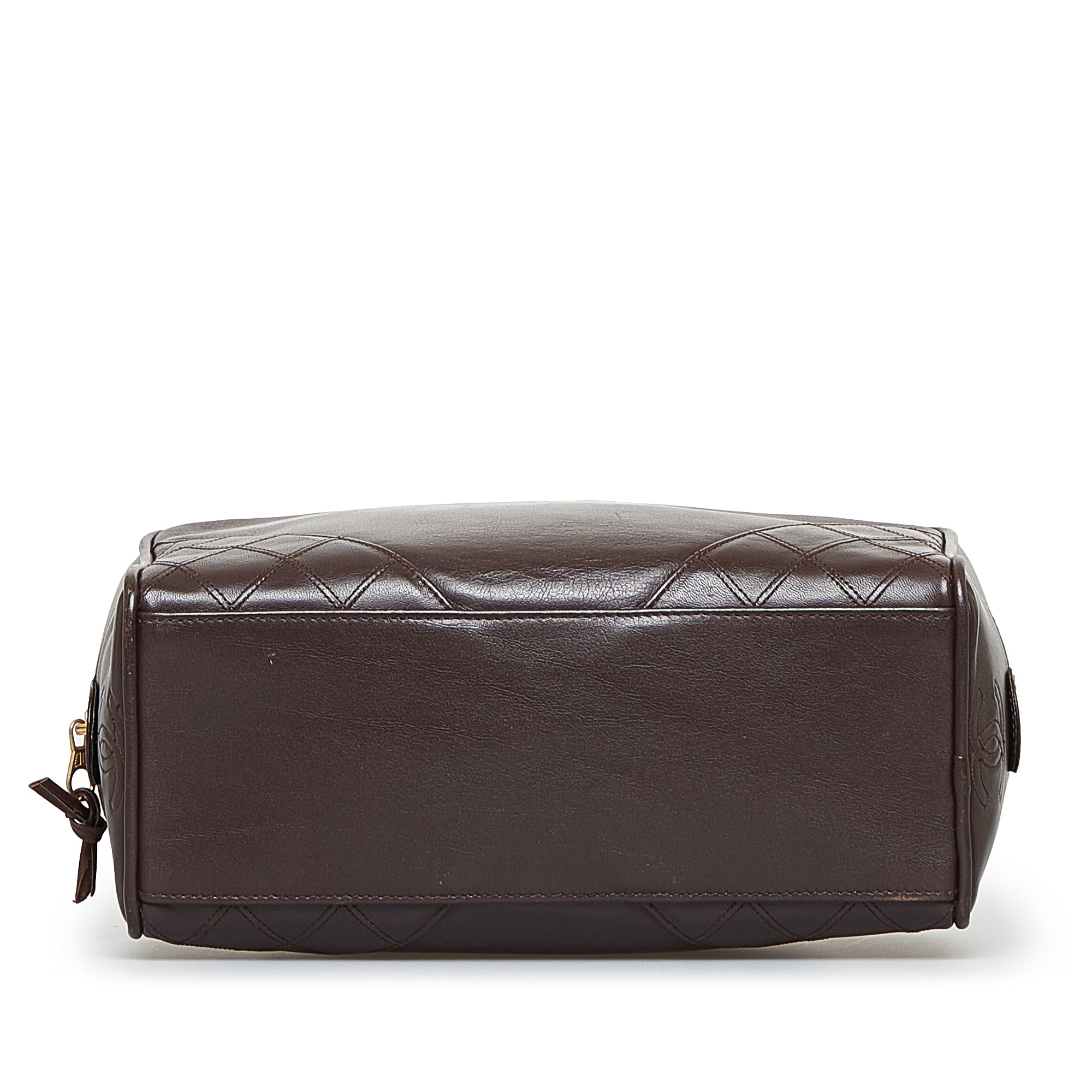 Chanel | Pre-Owned Leather Pouch | Brown