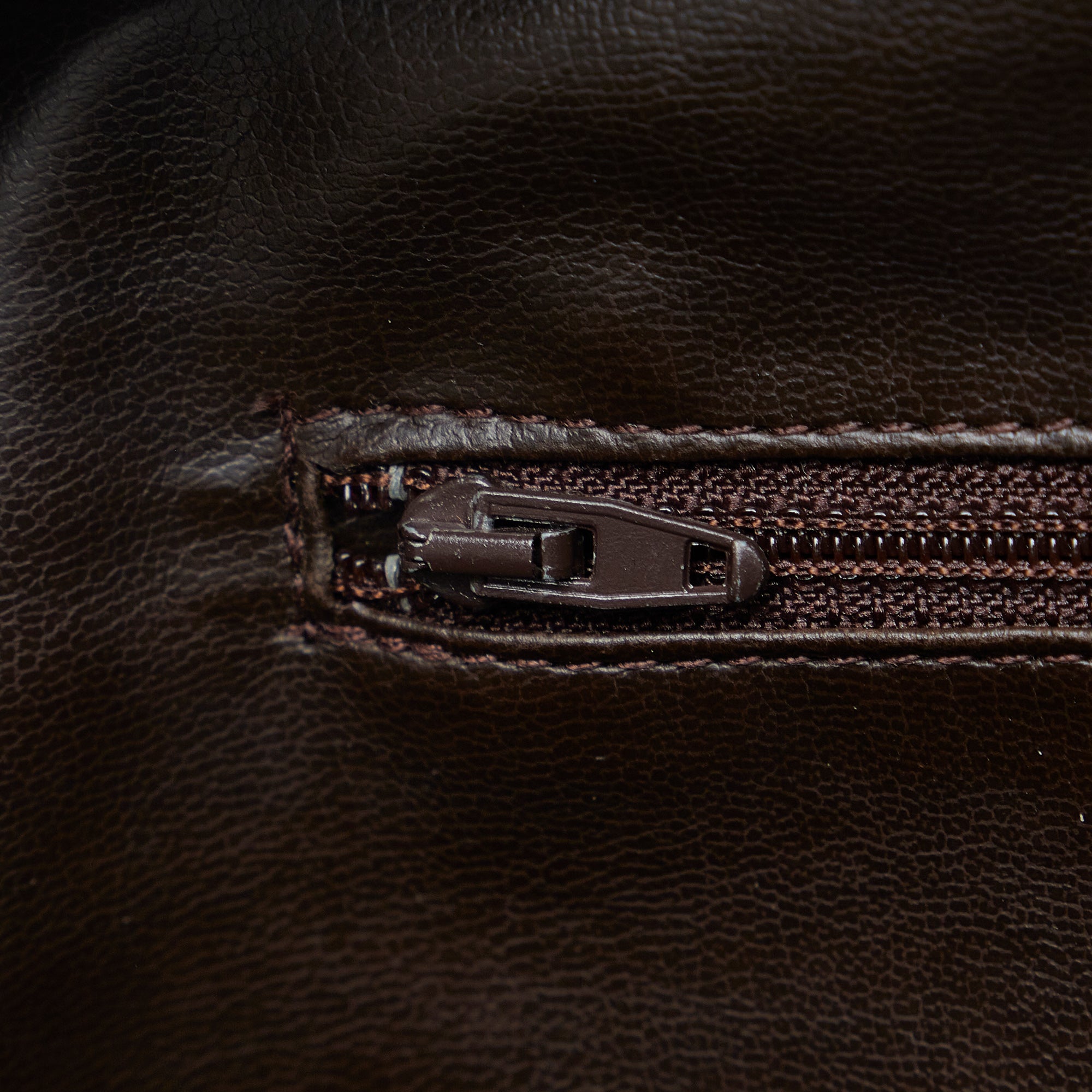 Chanel | Pre-Owned Leather Pouch | Brown