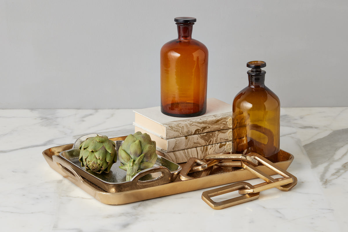 Found Pharmacy Bottle | Amber | Set of 3