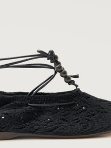 Alohas | Rosemary Crochet Flat | Black