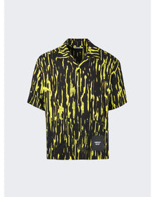 AMBUSH | Men | Bowling Allover Printed Shirt | Fluorescent Yellow