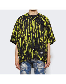AMBUSH | Men | Bowling Allover Printed Shirt | Fluorescent Yellow
