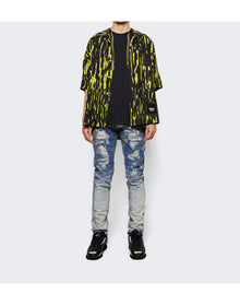 AMBUSH | Men | Bowling Allover Printed Shirt | Fluorescent Yellow