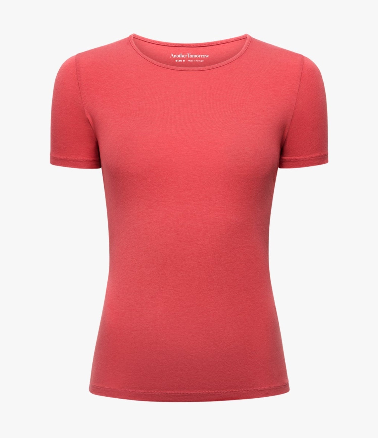 Another Tomorrow Fitted Tee in Rhubarb – Cotton Women's Top