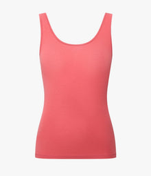 Another Tomorrow Slim Tank Top in Rhubarb – Cotton Women's Top