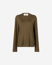 Womens | The Ben Sweater in Cashmere and Silk | Army