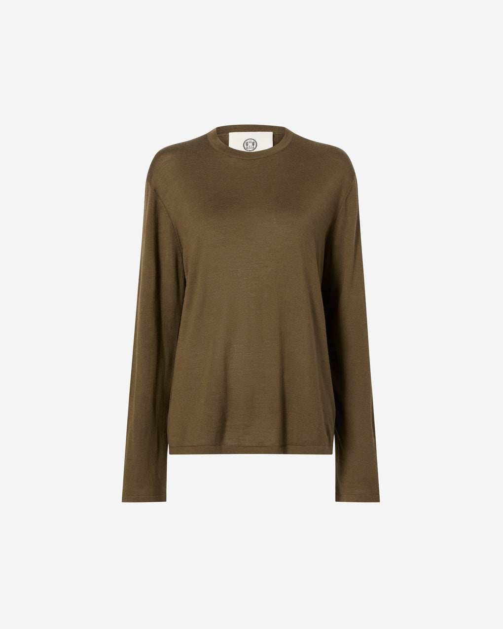 Womens | The Ben Sweater in Cashmere and Silk | Army