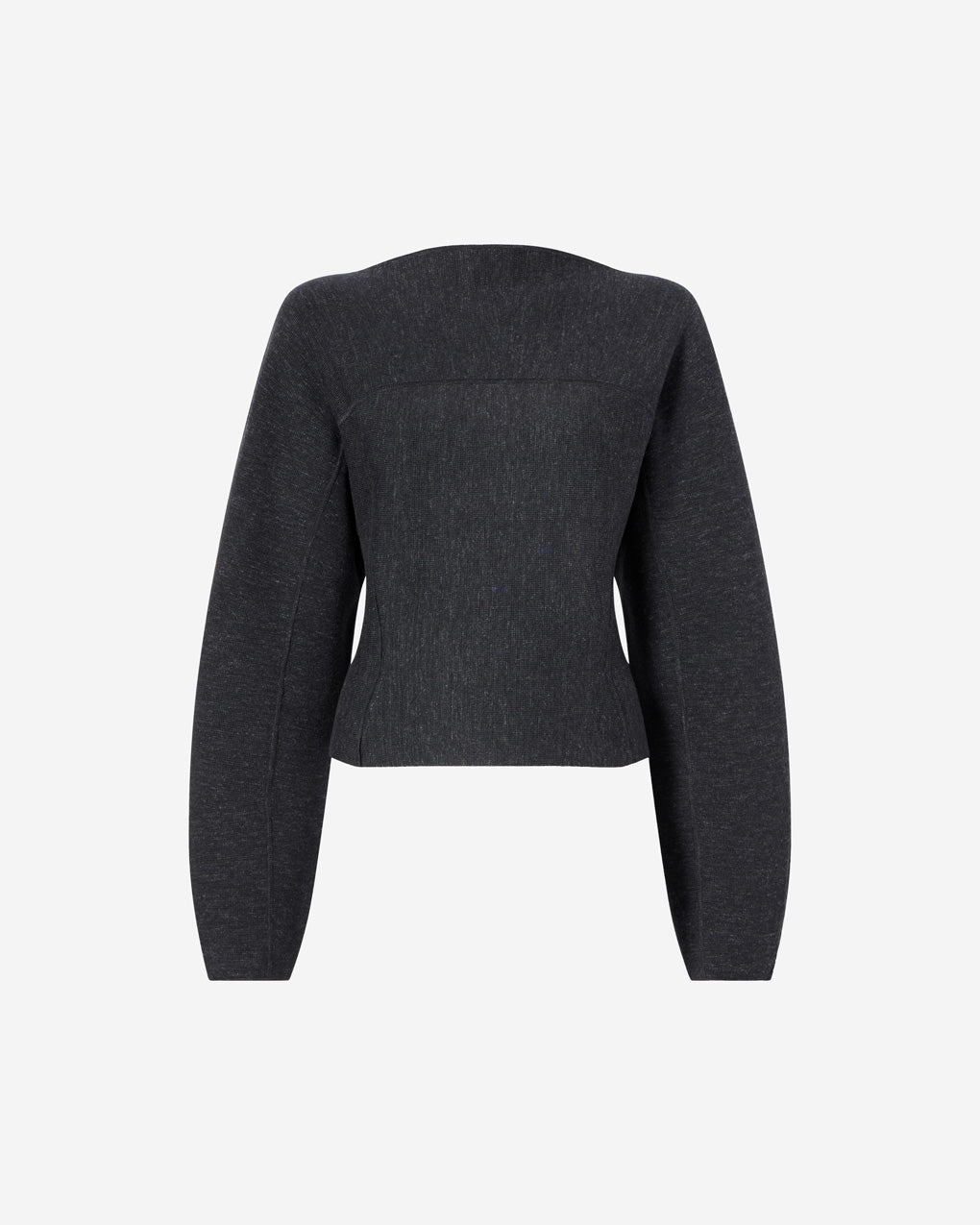Womens | The Enzo Sweater in Wool-Silk Melange | Anthracite