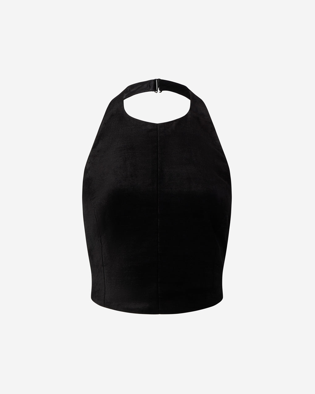Womens | The Gilet in Textured Velvet | Black