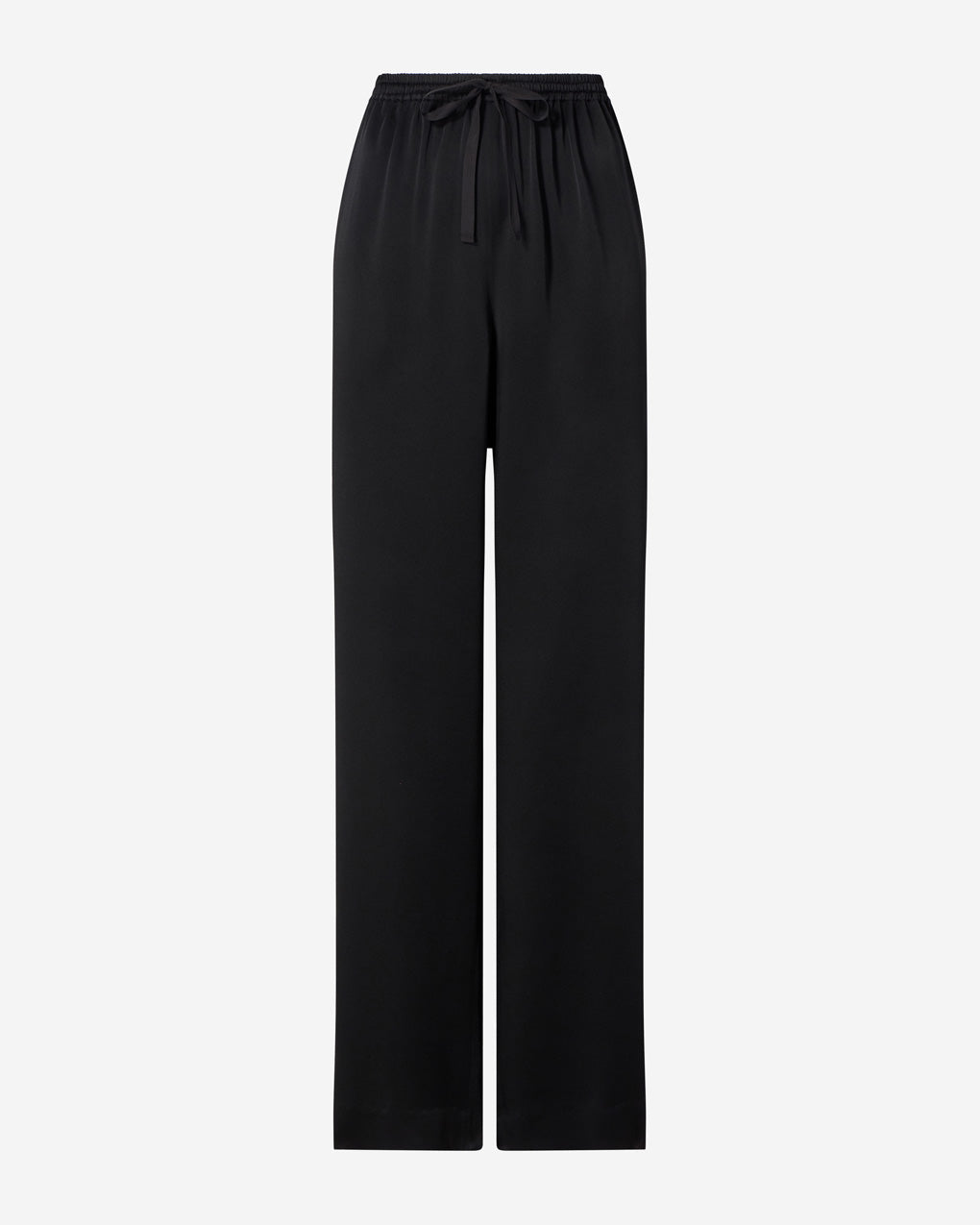 Womens | The Slouch Pants in Crepe-back Satin | Black