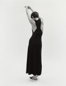 Womens | The Twist-Back Dress | Black