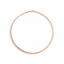 Omega Chain Necklace Vermeil Rose Gold 4mm