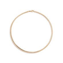 Omega Chain Necklace Vermeil Yellow Gold 4mm