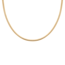 Omega Chain Necklace Vermeil Yellow Gold 6mm First