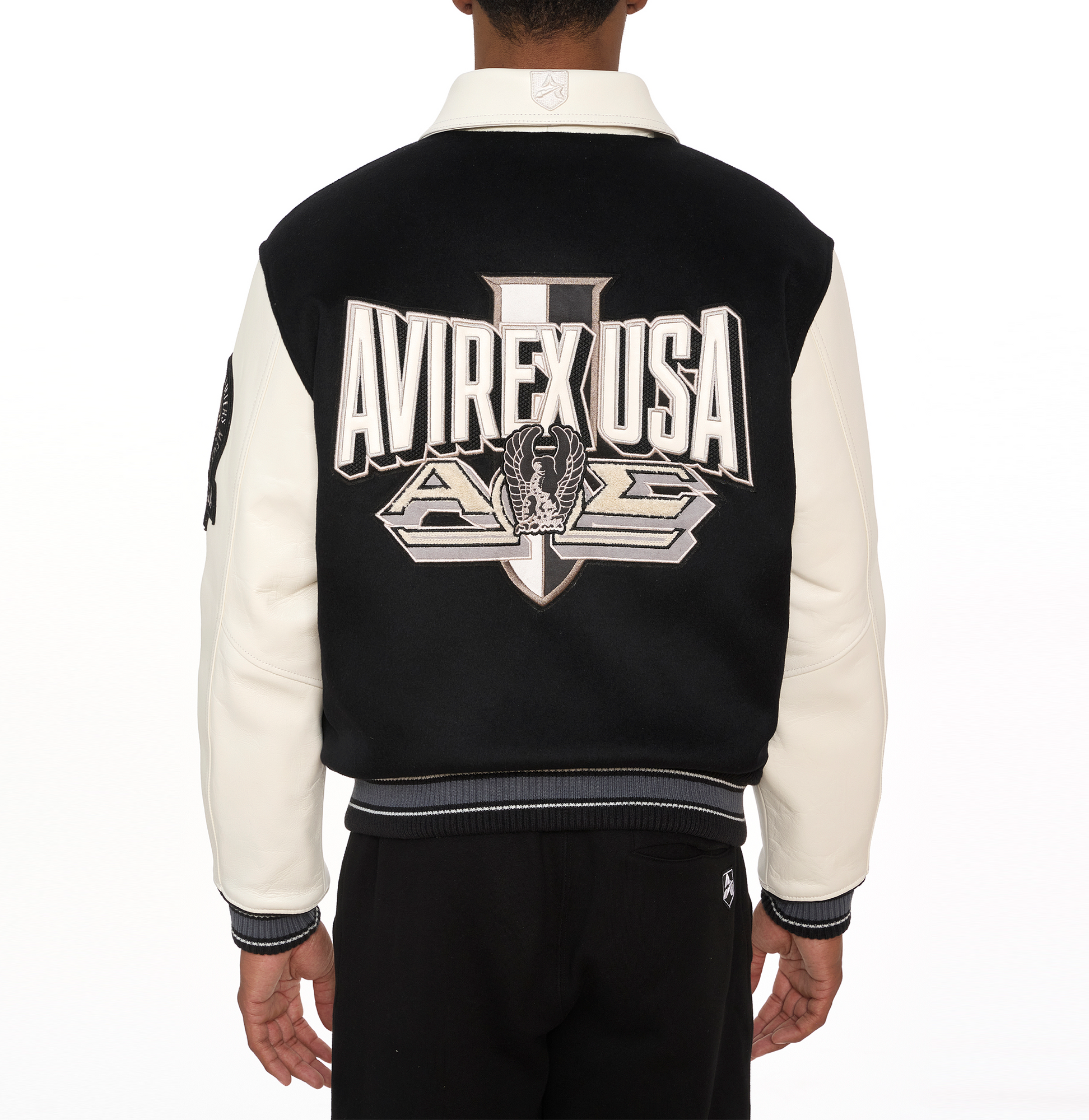 Omega Wool-Leather Jacket | Black