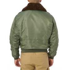 Sky Charmer B-15 Nylon Bomber Jacket | Flight Green